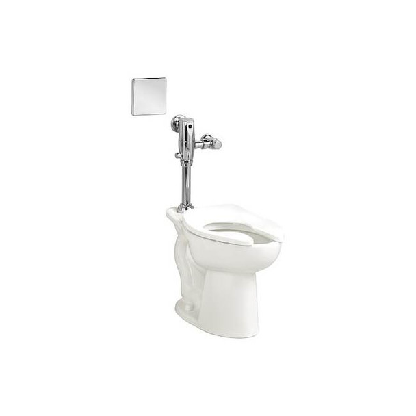 Toilet Bowl, 1.1 to 1.6 gpf, Flush Valve, Floor Mount, Elongated, White