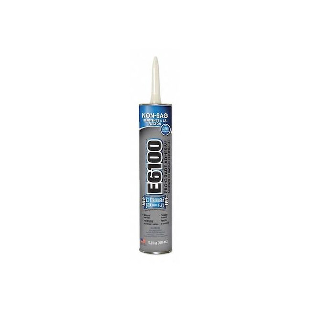 Eclectic Products Adhesive, E6100 Series, Clear, 10.2 oz, Cartridge 252011