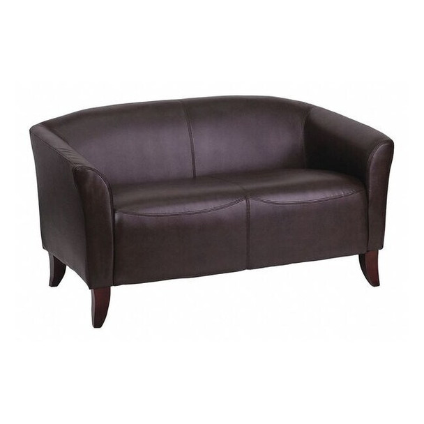 Flash Furniture Loveseat, 29" x 29", Upholstery Color: Brown 111-2-BN-GG