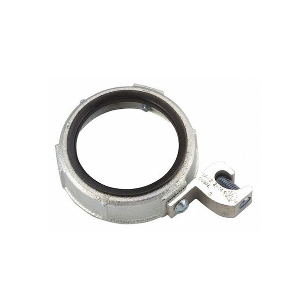 Raco Conduit Fitting Bushing, 4 in, Threaded, Iron, Zinc Plated 1296