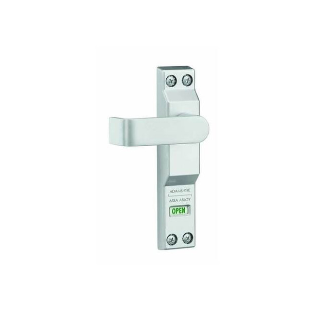 Adams Rite Deadbolt Less Cylinder,HD,Satin Chrome 4550R-01-130
