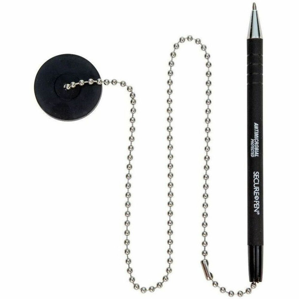 ControlTek Secure-A-Pen Kit - 1 mm Medium Pen Point - Black Ink - 1 Each