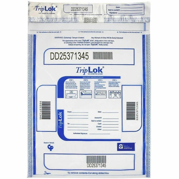 ControlTek TripLOK Currency Deposit Bag 585040