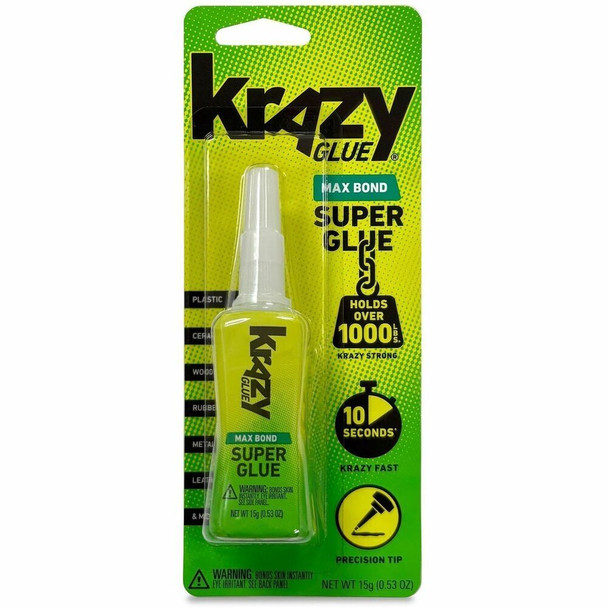 Krazy Glue Max Bond Super Glue - 0.53 oz - 1 Each