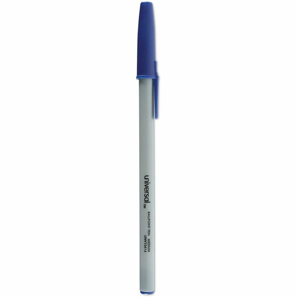 Universal Ballpoint Pen - Blue Ink - Gray, Blue Barrel - 60 / Pack