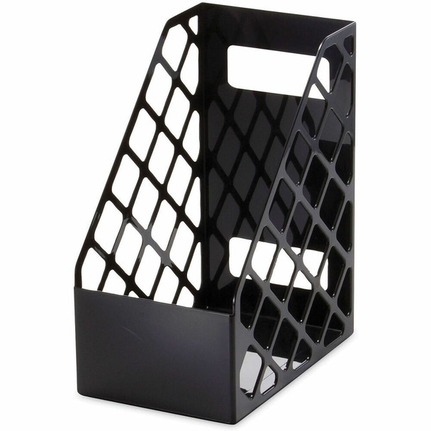 Universal Magazine File - Black - Plastic - 1 Each