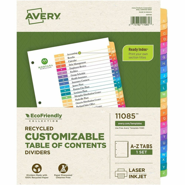 Avery Ready Index Tab Divider 11085
