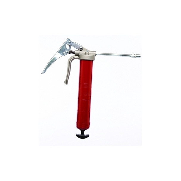 Professional Pistol Grip Grease Gun, 16 oz, 7500 psi, Rigid Extension/Coupler