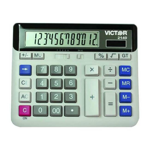 Victor Technology Desktop Calculator, Basic, 6in.Lx7-1/2in.W 2140