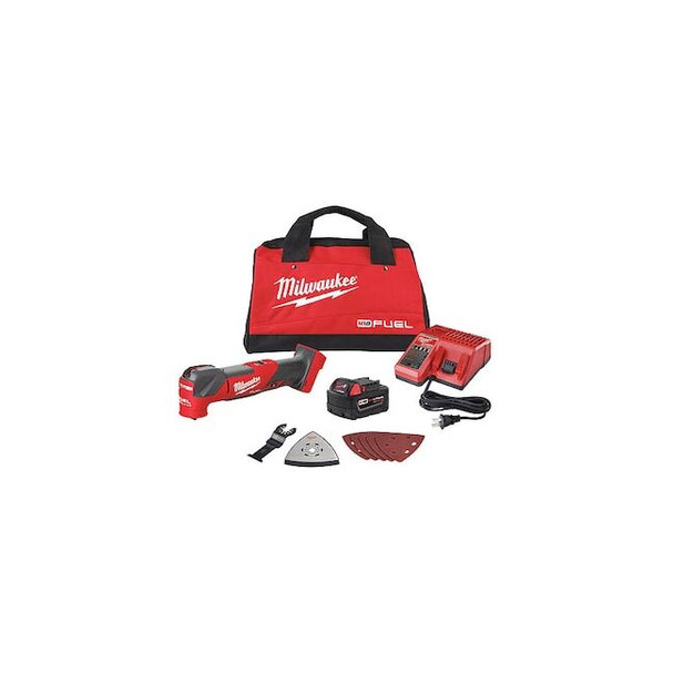Milwaukee Tool Oscillating Tool Kit, 18V DC, 20,000 OPM 2836-21