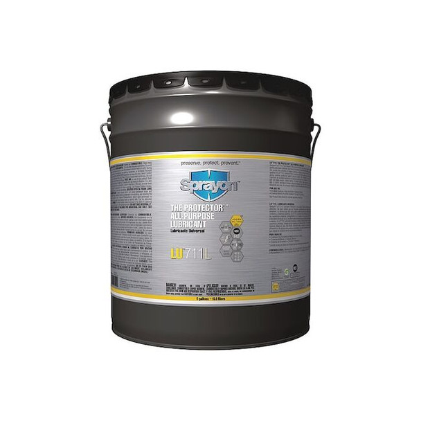 Sprayon Multipurpose Lubricant, 5 gal., Pail, Mineral Oil, Amber S71105000