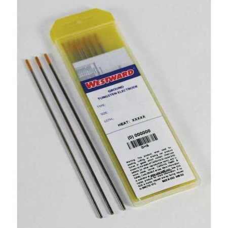 Westward Welding Electrode 1/16" Dia., AWS A5.12, Type TE15L, PK10 31GH50