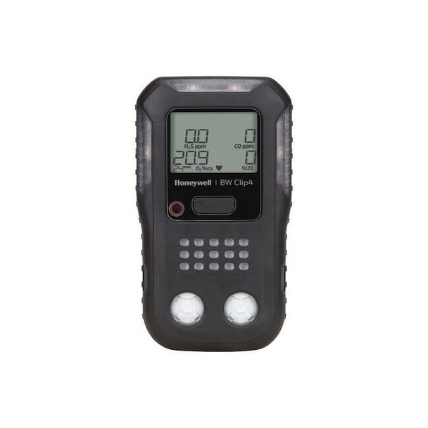 BW Clip Multi-Gas Detector, Audible, Vibrating, Visual, LCD, 2 yr Battery Life