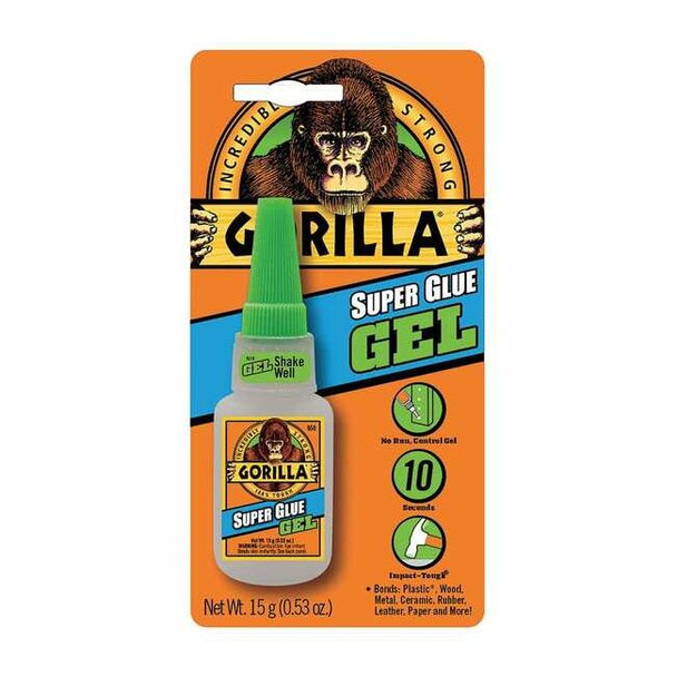 Gorilla Glue Adhesive, Super Glue Gel Series, White, 10.1 oz, Cartridge 7600101