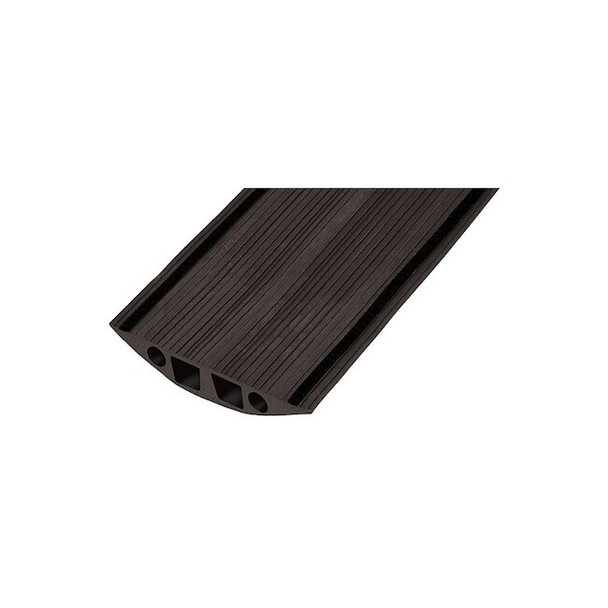 Carpet Cable Cover, 0.10 in H, 10 ft L, 1/4 in W, Nylon, Black