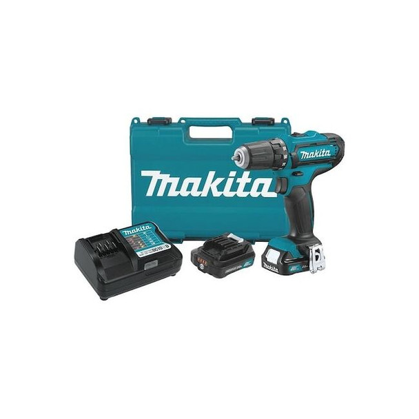 Makita 12V MAX CXT Drill Kit, 3/8 in, 12 V DC FD09R1