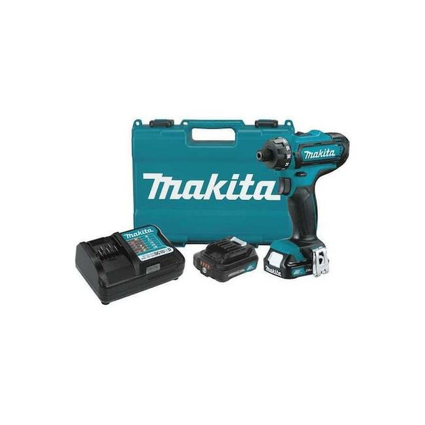 Makita CXT Drill Kit, 1/4 in, 12 V DC FD10R1
