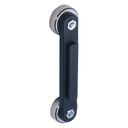 Receiver With Magnet, Plastic, 3 1/4 in Height, 3/8 in Length, 0.1 lb, Black