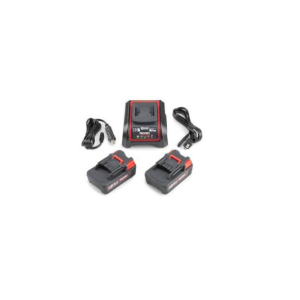 Ridgid Battery and Charger Kit, 2.5 Ah, Li-Ion 66013