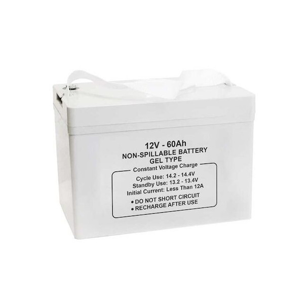 Manufacturer Varies Sealed Lead Acid Battery,12V,60Ah,GEL,I6 47046