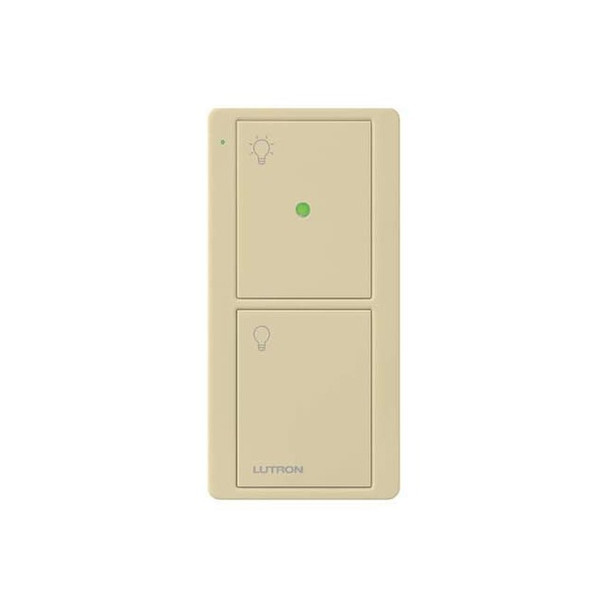 Lutron Wireless Control,Nightlight,2Bttns,Ivory PJN-2B-GIV-L01