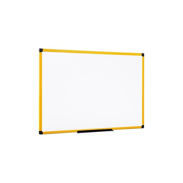 Dry Erase Board, Steel, 23 39/64 in, 35 13/32 in, Aluminum Frame, White, Matte