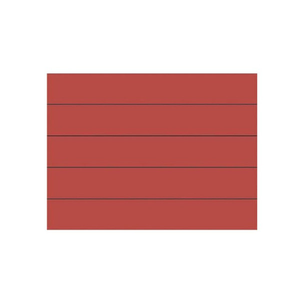 Magna Visual Magnetic Strips,Pre-Cut,6 in.,Red,PK25 PMR-763