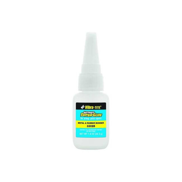 Vibra-Tite Instant Adhesive, 330 Series, Clear, 1 oz, Bottle 33028