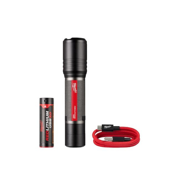 Milwaukee Tool REDLITHIUM USB 2,000 Lumen Slide Focus Flashlight 2162-21