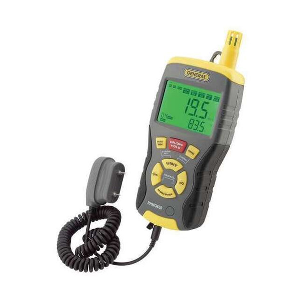 General Tools Moisture Meter,Pin/Pinless,3/4inDepth RHMG650