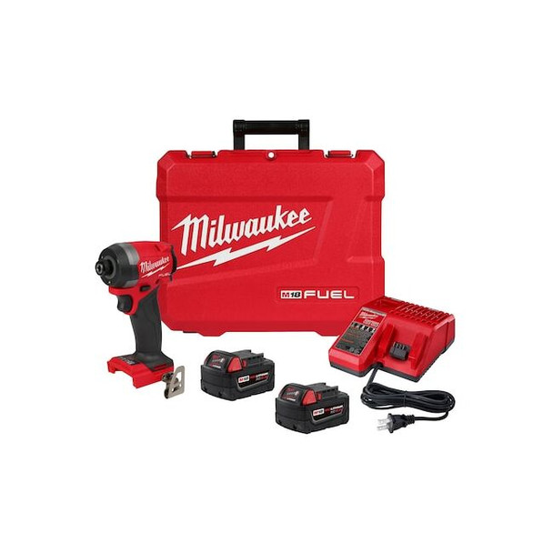 Milwaukee Tool Impact Driver Kit, 3900 RPM, 18 V DC 2953-22