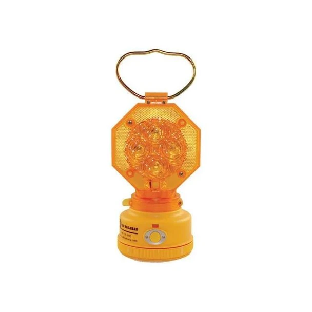 Railhead Gear Safety Light,Amber,LED,2 D Batteries M8-LED A
