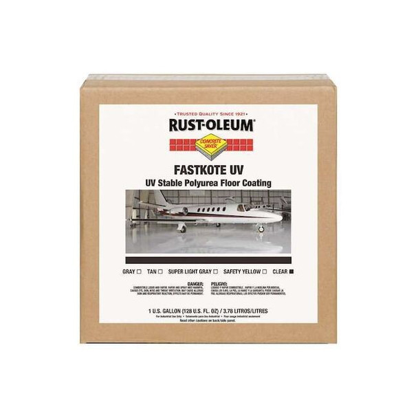 Rust-Oleum 1 gal Floor Coating, High Gloss Finish, Clear, Solvent Base 277499