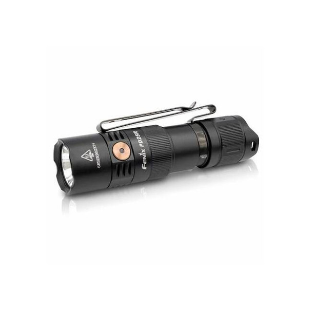Fenix Lighting Tactical Mini Flshlght,Alum,Black,800lm PD25RSTBK