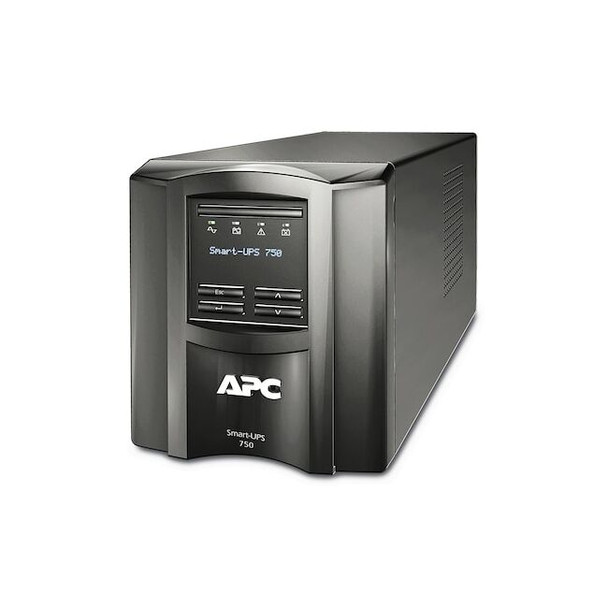 Apc Smart UPS, 750VA, Line Interactive, Out: 120V AC In: 120V AC SMT750C