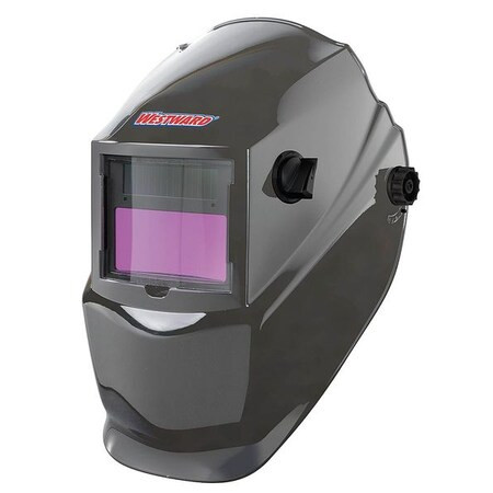 Westward Auto Dark Welding Helmet, 4, 9-13, Gray 22XX45