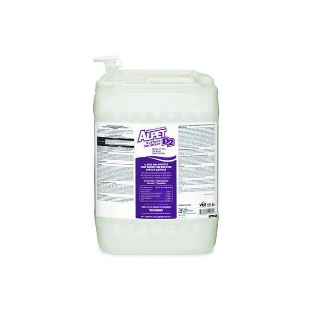 Alpet Cleaner, Disinfectant and Sanitizer, 5 gal. Pail, Alcohol SS10002