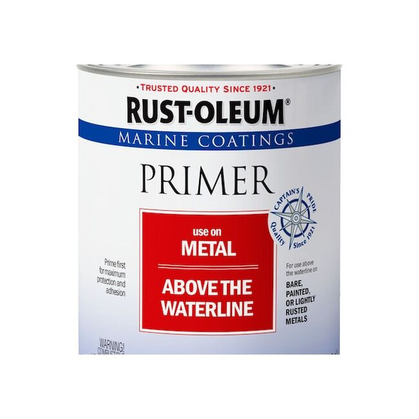 Rust-Oleum Marine Coatings Primer for Metal, White, 1 Qt 396963