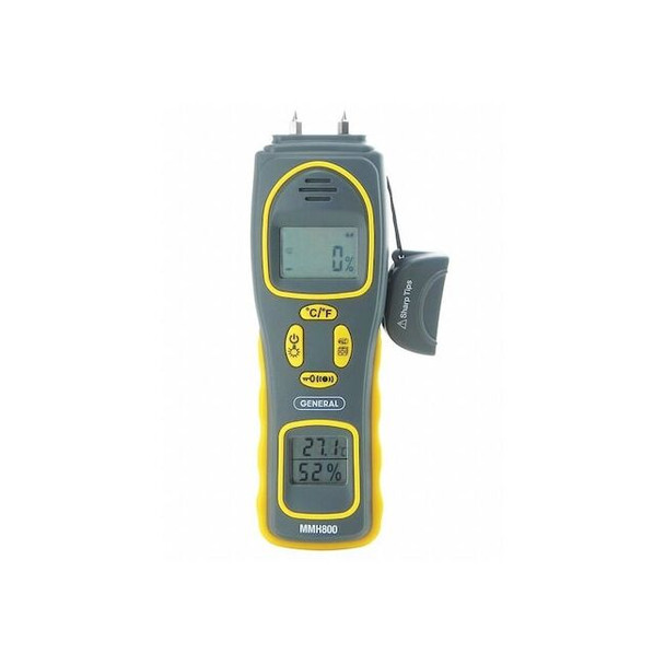 General Pin/Pinless Moisture Meter with Temp/RH MMH800