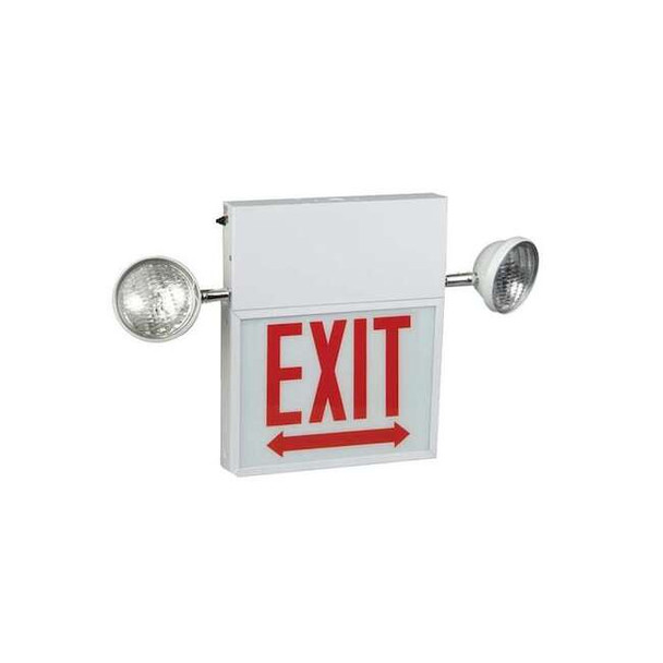 Big Beam Exit Sign,LED,Red Letter Color,1 Face, LS2ECXL1RWW LS2ECXL1RWW