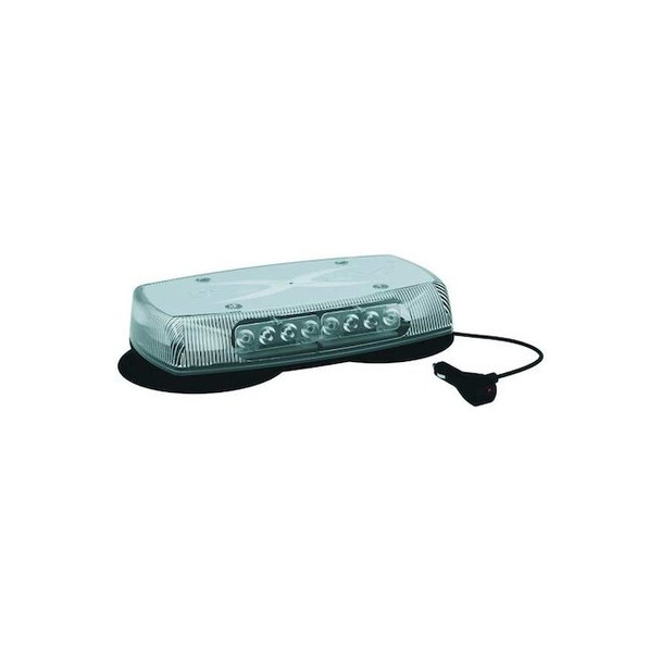 Ecco Mini Lightbar, LED, Amber/Clear, Magnetic 5590CAC-VM