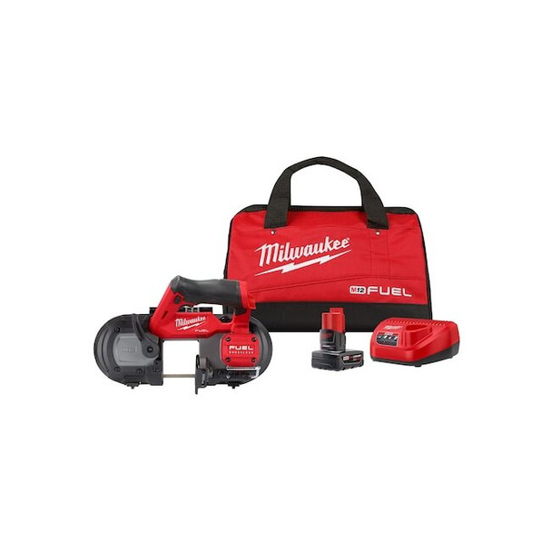 Milwaukee Tool Band Saw Kit, 30.5625 in L, 570 SFPM 2529-21XC