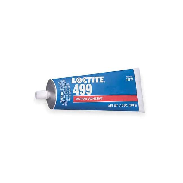 Loctite Instant Adhesive, 499 Series, Clear, 0.7 oz, Tube 135471