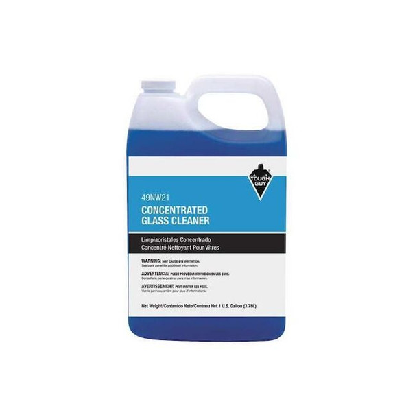 Tough Guy Liquid Glass and Surface Cleaner, 1 gal., Blue, Unscented, Jug 49NW21
