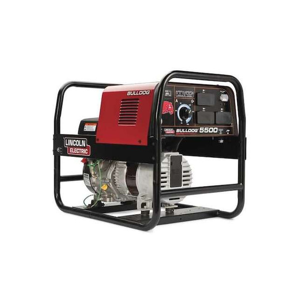 Engine-Driven Welder, Bulldog 5500 Series, Recoil Start, 9 hp, Gas, 5,500 W Peak
