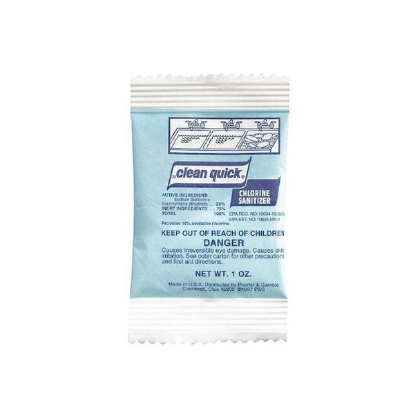 Clean Quick Sanitizer, 1 oz. Packets, Unscented, 100 PK 02584