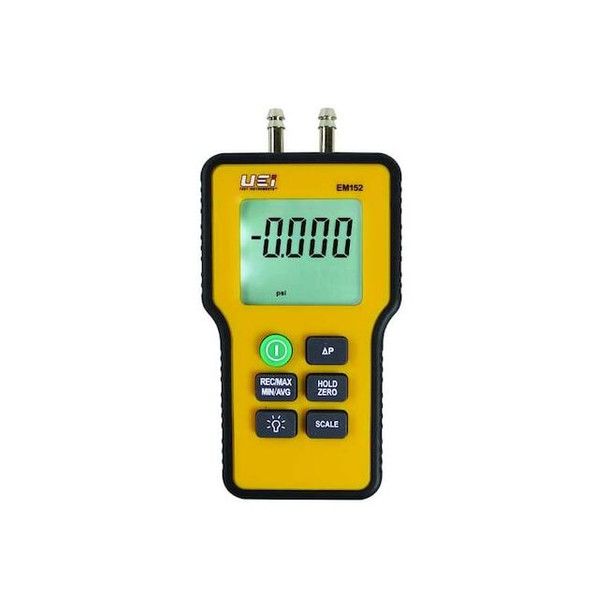 Uei Test Instruments DigitalManometer,Differential,BklitLCD EM152