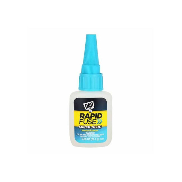 All Purpose Glue, RapidFuse Series, Clear, 30 min Full Cure, 0.85 oz, Bottle
