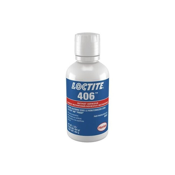 Loctite Prism 406 Instant Adhesive, 1 lb, Bottle, Clear 237295
