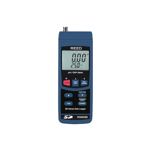 Reed Instruments Multiparameter Meter, 0.00 to 14.00 pH R3000SD